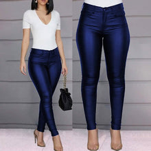 Load image into Gallery viewer, Women's Skinny Leather Pants