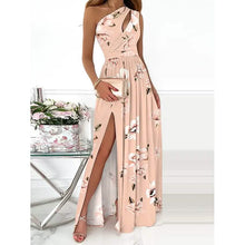 Load image into Gallery viewer, Women's Sleeveless One Shoulder Elegant Dress