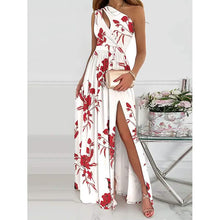Load image into Gallery viewer, Women's Sleeveless One Shoulder Elegant Dress