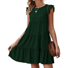 Load image into Gallery viewer, Women's Sleeveless Ruffle Sleeve Summer Dress
