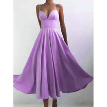 Load image into Gallery viewer, Women's Sleeveless Solid Color Open Back Maxi Dress