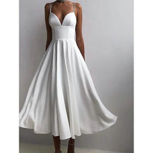 Load image into Gallery viewer, Women's Sleeveless Solid Color Open Back Maxi Dress