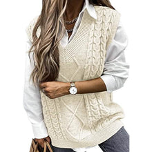 Load image into Gallery viewer, Women's Sleeveless Sweater Vest Top