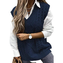 Load image into Gallery viewer, Women's Sleeveless Sweater Vest Top