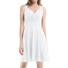 Load image into Gallery viewer, Women's Sleeveless Wrap V-Neck A-line Bridesmaid Cocktail Party Dress