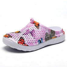 Load image into Gallery viewer, Womens Slip-On Quick Dry Water Clogs Shoes Beach Sandals Lightweight Breathable Bathroom Garden Clogs Shoes Summer Breathable Mesh Sandals Beach Footwear Anti-Slip Slippers Quick Drying Sandals
