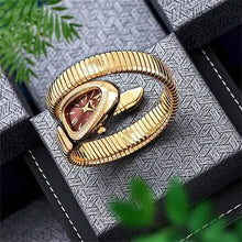 Load image into Gallery viewer, Women's Snake Shape Luxury Wrist Watch