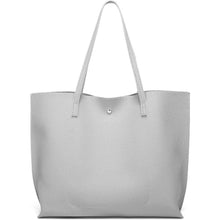 Load image into Gallery viewer, Women's Soft Faux Leather Tote Shoulder Bag