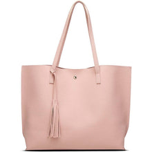 Load image into Gallery viewer, Women's Soft Faux Leather Tote Shoulder Bag