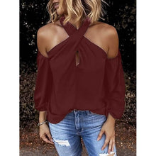 Load image into Gallery viewer, Women's Solid Color Halter Top