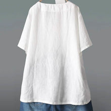Load image into Gallery viewer, Women's Solid Half Sleeve V Neck Shirt Top