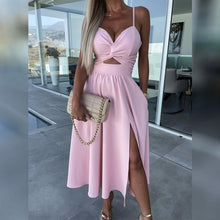 Load image into Gallery viewer, Women‘s Split Cut Out Midi Dress