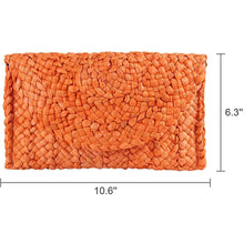 Load image into Gallery viewer, Women's Straw Clutch Purse