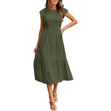 Load image into Gallery viewer, Women's Summer Casual Tiered A-Line Dress