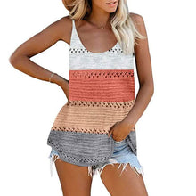 Load image into Gallery viewer, Women's Summer Scoop Neck Knit Cami Tank Blouse
