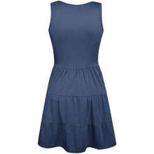 Load image into Gallery viewer, Women's Summer Sleeveless V Neck Dress