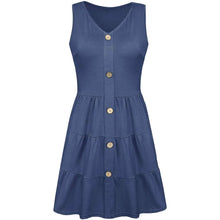 Load image into Gallery viewer, Women's Summer Sleeveless V Neck Dress