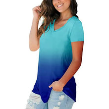 Load image into Gallery viewer, Women's Summer Tie Dye Short Sleeve T-Shirt