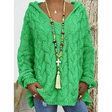 Load image into Gallery viewer, Women's Sweater Oversized Pullover Jumper Knitted Solid Color