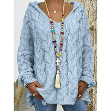 Load image into Gallery viewer, Women's Sweater Oversized Pullover Jumper Knitted Solid Color