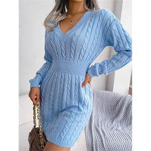 Load image into Gallery viewer, Women's Sweater Sheath Dress