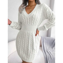 Load image into Gallery viewer, Women's Sweater Sheath Dress