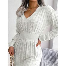 Load image into Gallery viewer, Women's Sweater Sheath Dress