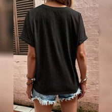 Load image into Gallery viewer, Women's T shirt V Neck