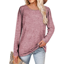 Load image into Gallery viewer, Womens Tops V Neck Summer Petal Sleeve Casual Tshirts