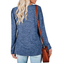 Load image into Gallery viewer, Womens Tops V Neck Summer Petal Sleeve Casual Tshirts