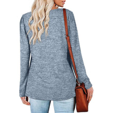Load image into Gallery viewer, Womens Tops V Neck Summer Petal Sleeve Casual Tshirts