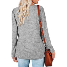 Load image into Gallery viewer, Womens Tops V Neck Summer Petal Sleeve Casual Tshirts