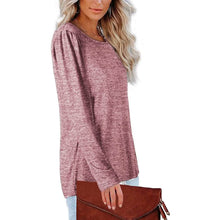 Load image into Gallery viewer, Womens Tops V Neck Summer Petal Sleeve Casual Tshirts