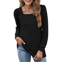 Load image into Gallery viewer, Women's Tunic Top Square Neck Puff Sleeve