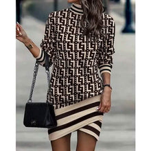 Load image into Gallery viewer, Women's Turtleneck Sweatshirt Dress