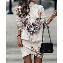 Load image into Gallery viewer, Women's Turtleneck Sweatshirt Dress