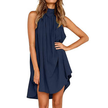 Load image into Gallery viewer, Women's Turtleneck T-Shirt Dress