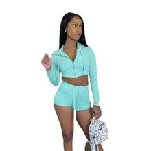 Load image into Gallery viewer, Women's Two-Piece Hoodie Sportswear Suit
