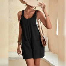Load image into Gallery viewer, Women's U-Neck Strap Pocket Jumpsuit Solid Color