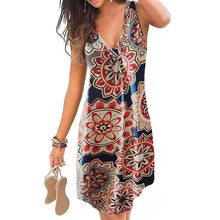Load image into Gallery viewer, Women's V-Neck A-Line Knee Length Skirt