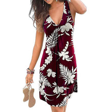 Load image into Gallery viewer, Women's V-Neck A-Line Knee Length Skirt