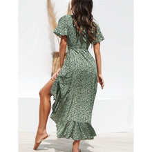 Load image into Gallery viewer, Women's V-Neck Elegant Long Chiffon Dress