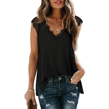 Load image into Gallery viewer, Women's V Neck Lace Tank Top - Assorted Styles