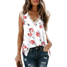 Load image into Gallery viewer, Women's V Neck Lace Tank Top - Assorted Styles