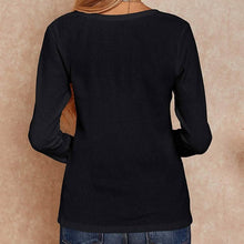 Load image into Gallery viewer, Women's V Neck Waffle Knit Henley Tops