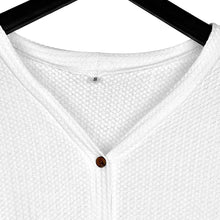 Load image into Gallery viewer, Womens Waffle Knit Tunic Blouse Tie Knot Henley Tops