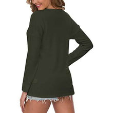 Load image into Gallery viewer, Women's Waffle Knit Tunic Tops Loose Long Sleeve