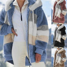 Load image into Gallery viewer, Women's Warm Plush Faux Fur Hooded Jacket Outerwear