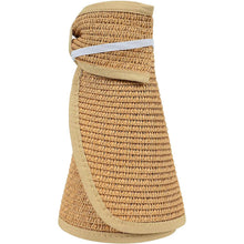 Load image into Gallery viewer, Women's Wide Brim Roll-up Straw Sun Hat Sun Visor