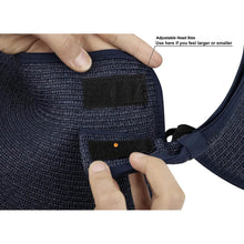 Load image into Gallery viewer, Women's Wide Brim Roll-up Straw Sun Hat Sun Visor